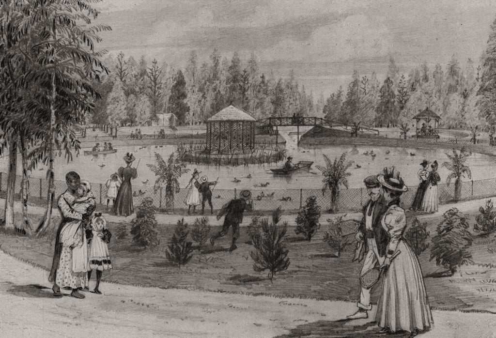 Barnato Park, Johannesburg. South Africa 1897 old antique print picture